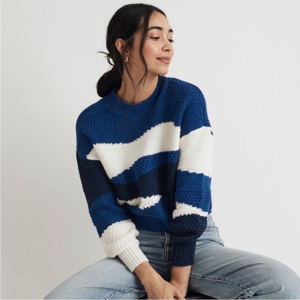 MADEWELL Intarsia Crewneck Sweater